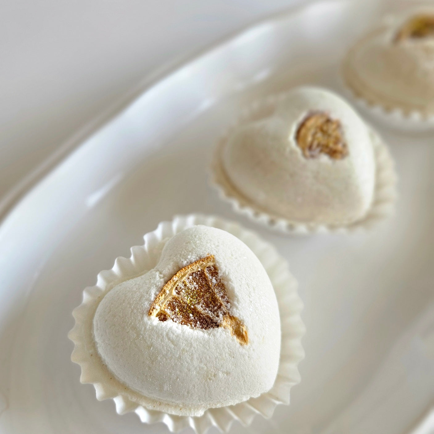 Scrub Studio Soaps - Grapefruit Zest Hearts Bath Bomb Trio Set