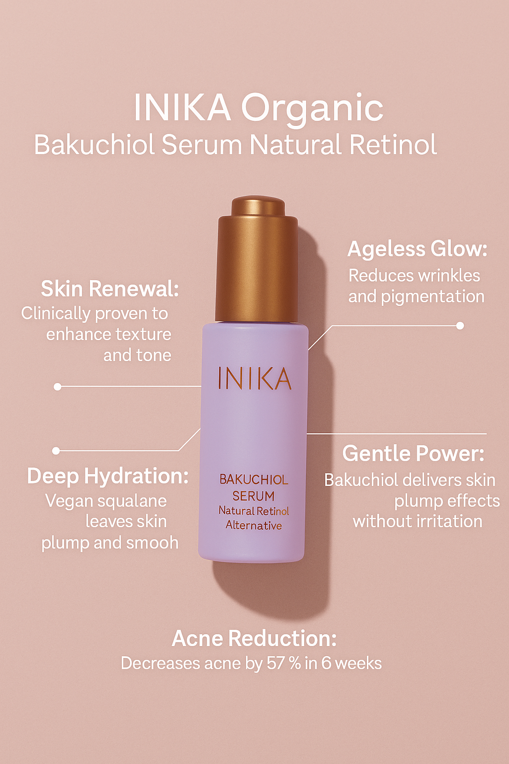 INIKA Organic - Bakuchiol Serum Natural Retinol Alternative