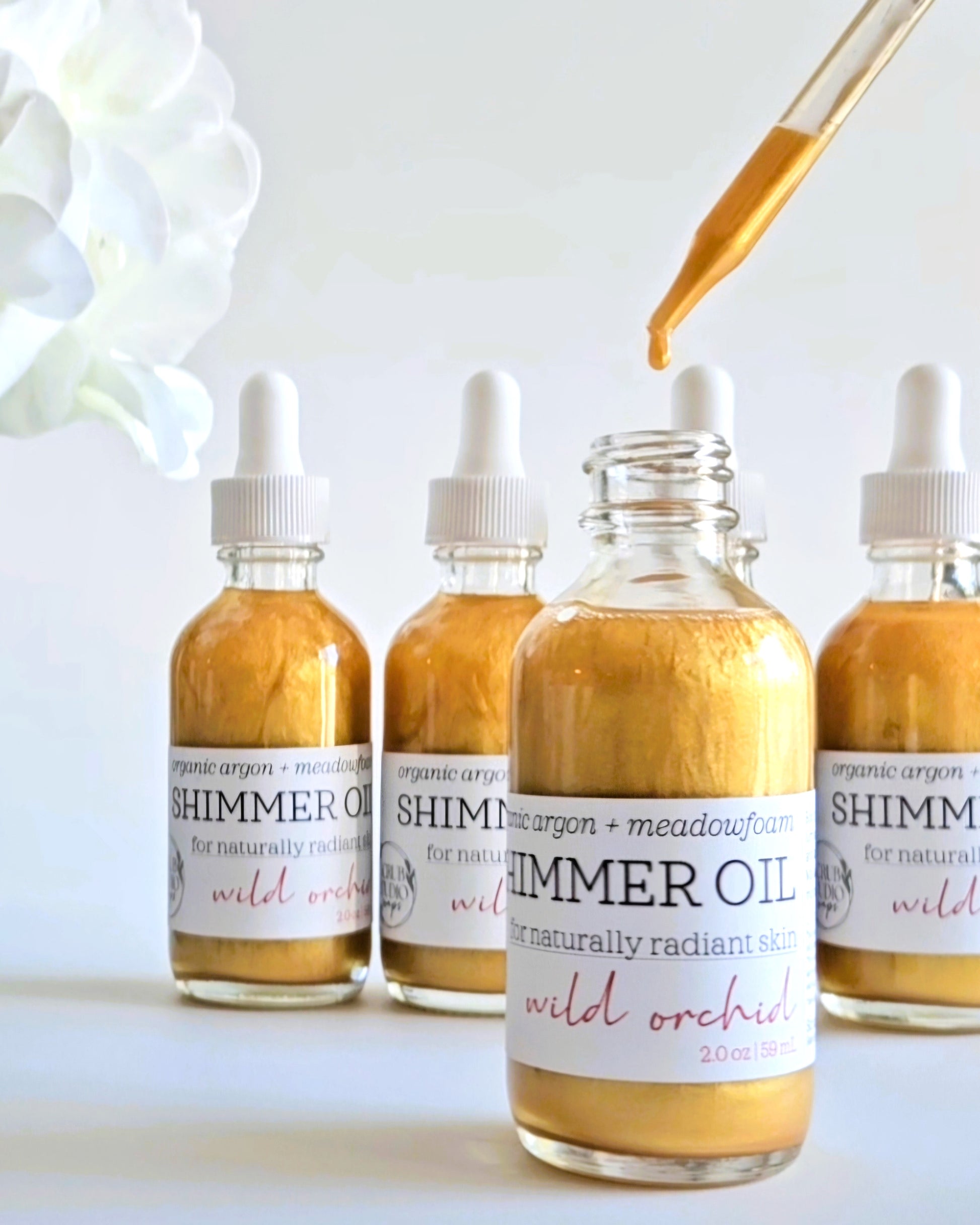 Scrub Studio Soaps - Golden Shimmer Oil | Wild Orchid