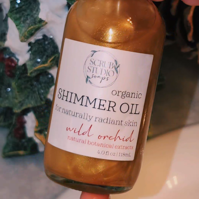 Scrub Studio Soaps - Golden Shimmer Oil | Wild Orchid