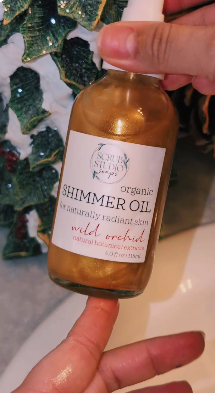 Scrub Studio Soaps - Golden Shimmer Oil | Wild Orchid