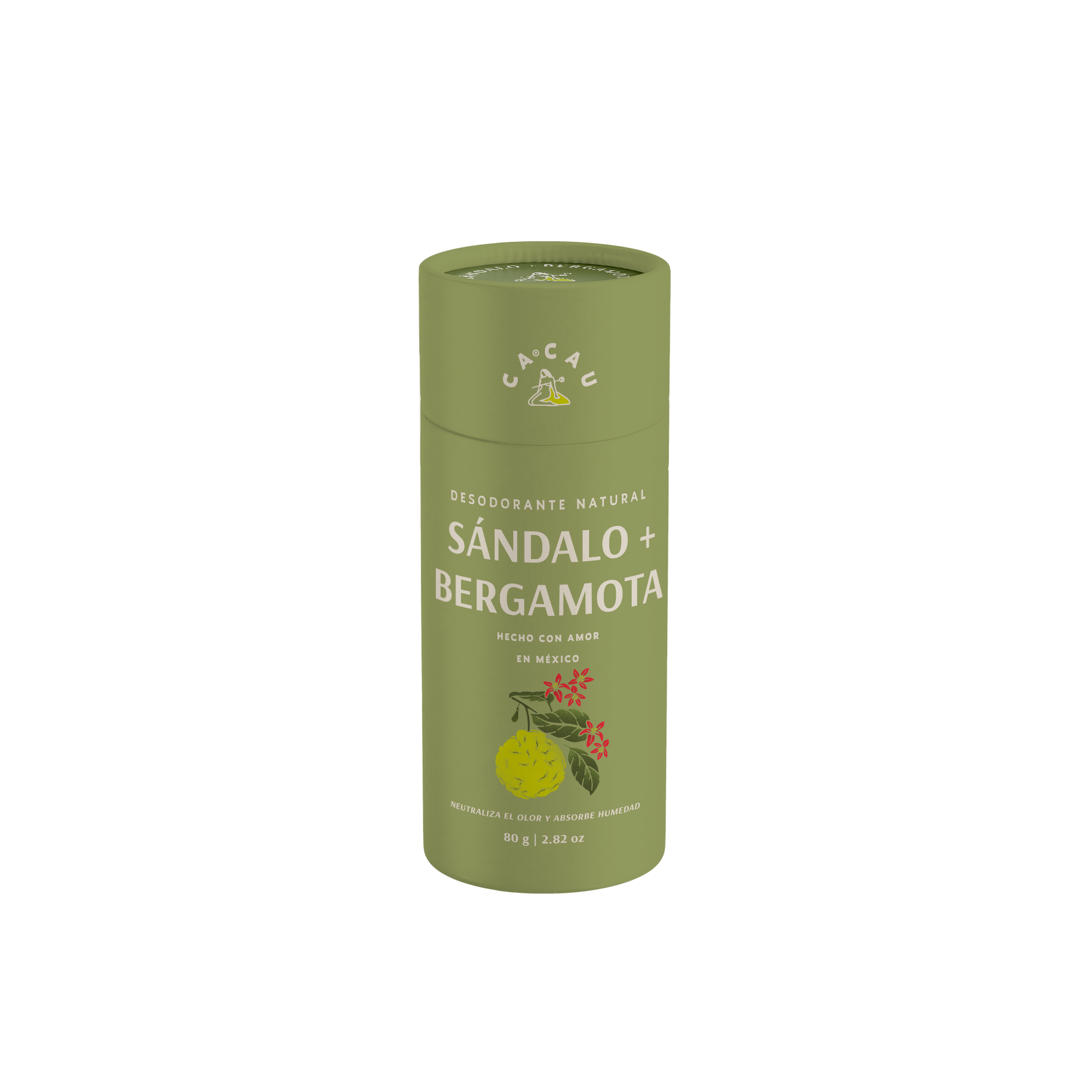 Ca Cau Naturals - Natural Deodorant Sandalwood + Bergamot (Men)