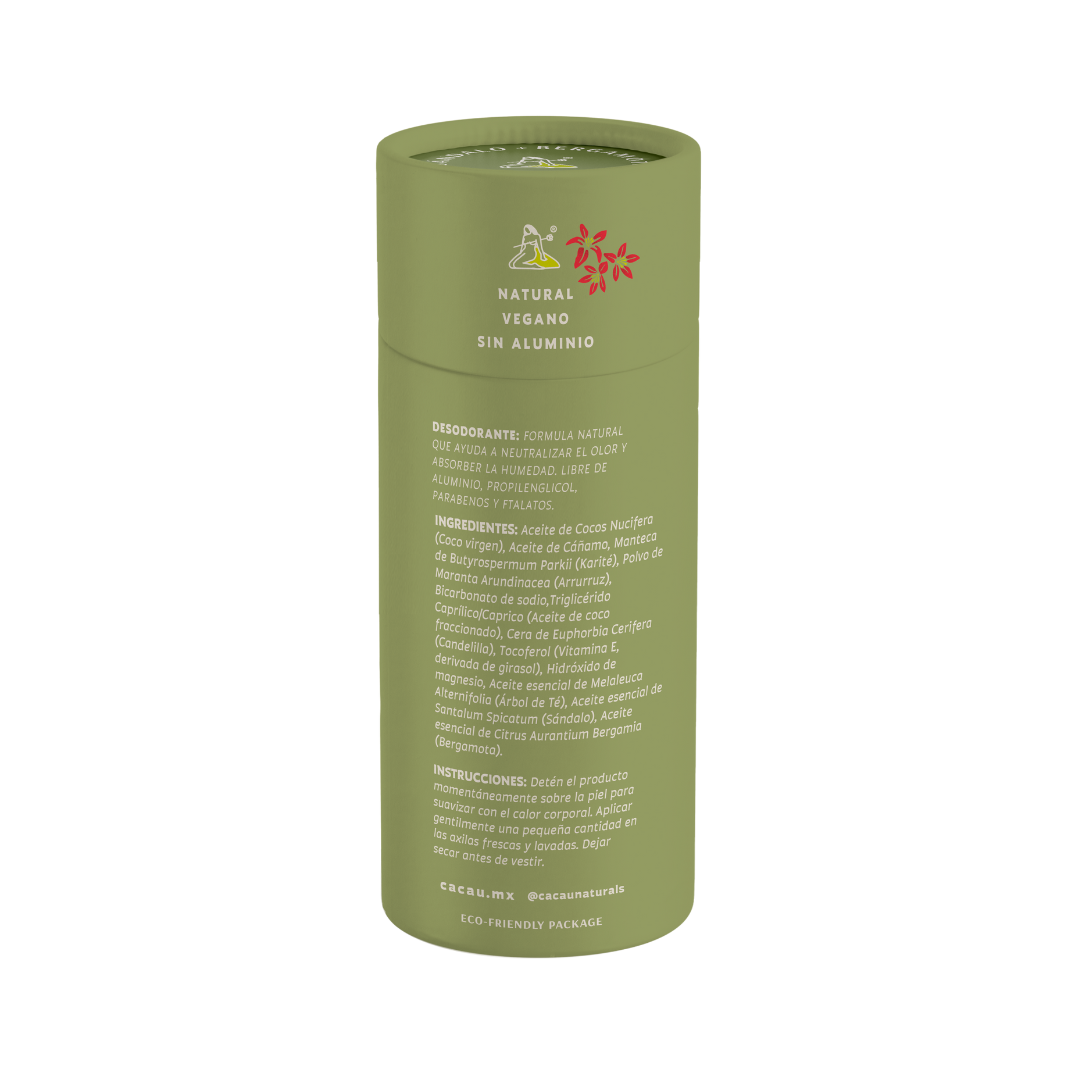 Ca Cau Naturals - Natural Deodorant Sandalwood + Bergamot (Men)