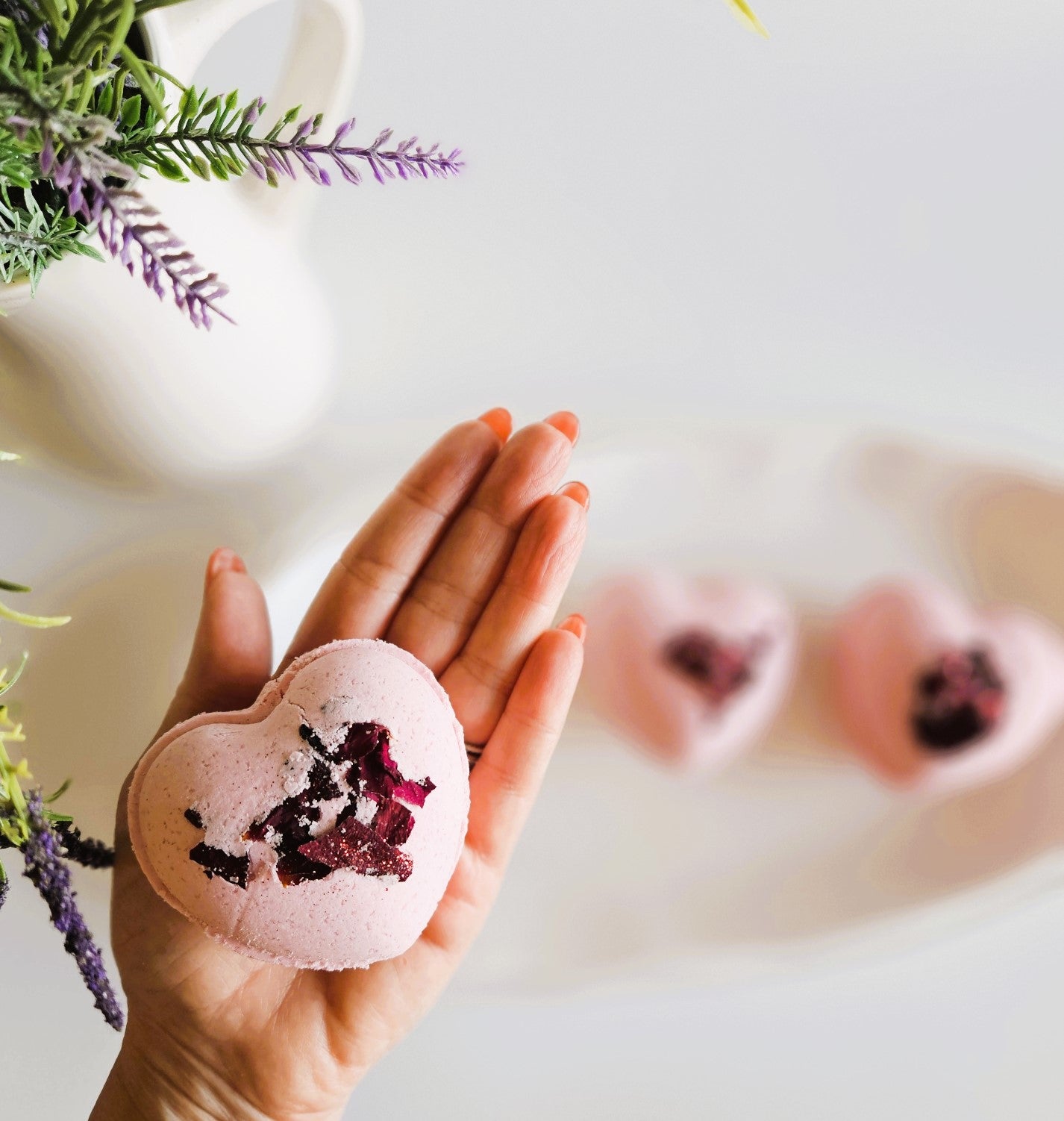 Scrub Studio Soaps - Rose Hearts Bath Bomb Trio Set