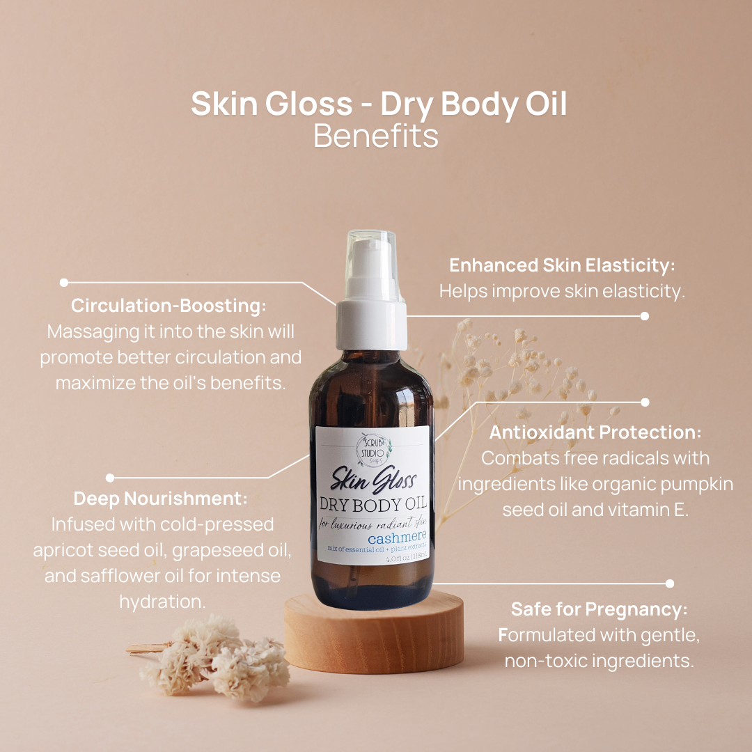 Scrub Studio Soaps - Dry Body Oil | Skin Gloss