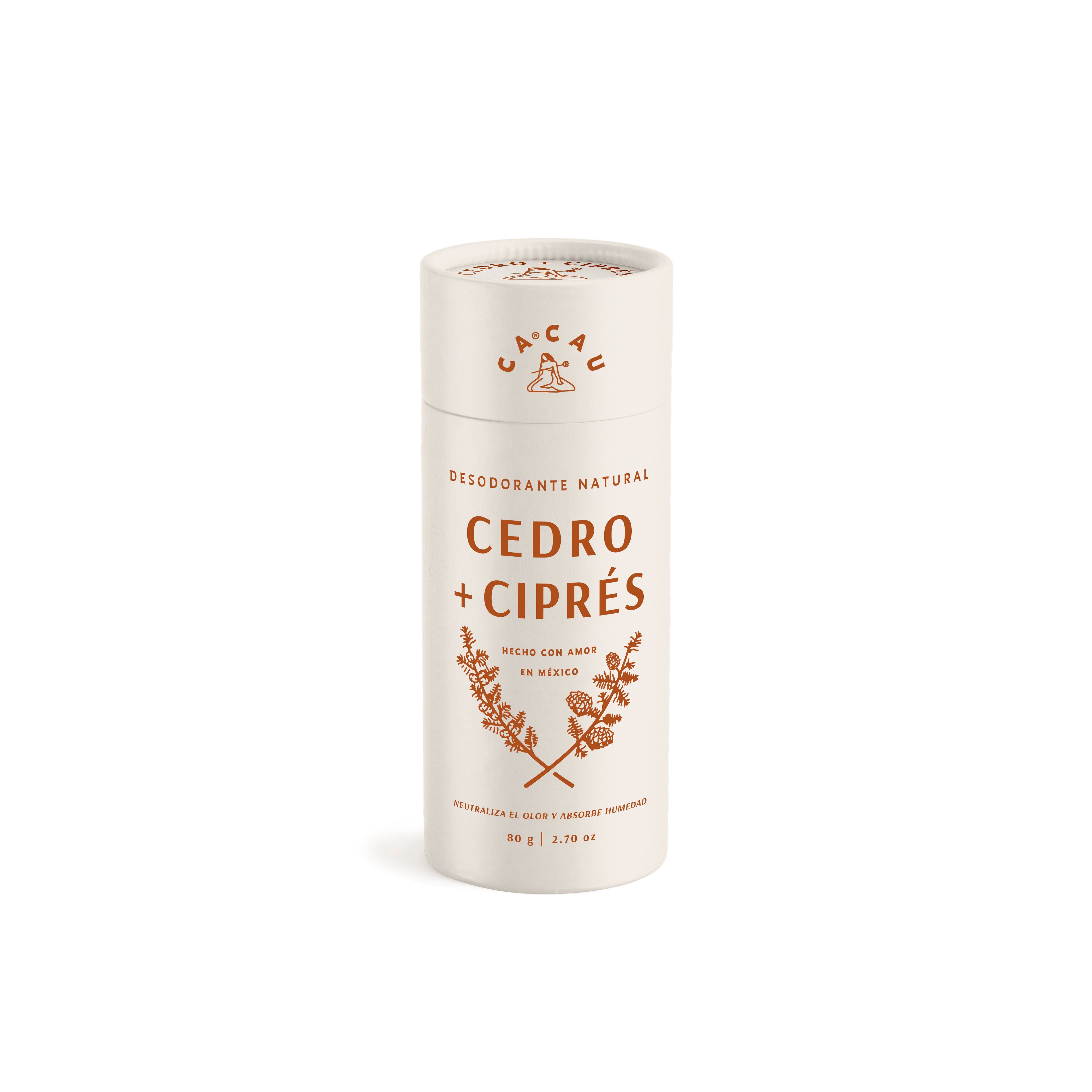 Ca Cau Naturals - Natural Deodorant Cedar + Cypress (Men)