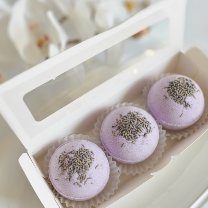 Scrub Studio Soaps - Healing Lavender Bath Bombs Trio Set