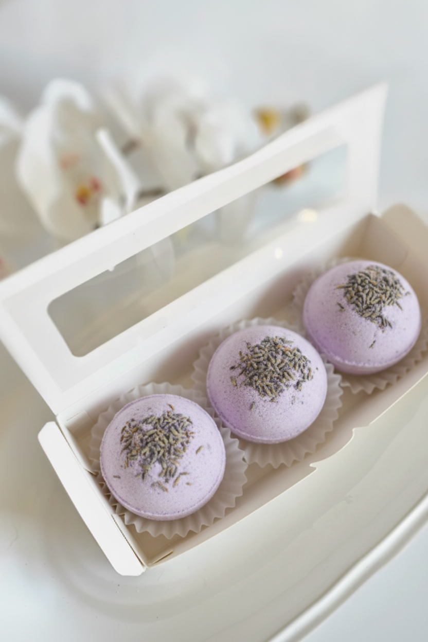 Scrub Studio Soaps - Healing Lavender Bath Bombs Trio Set