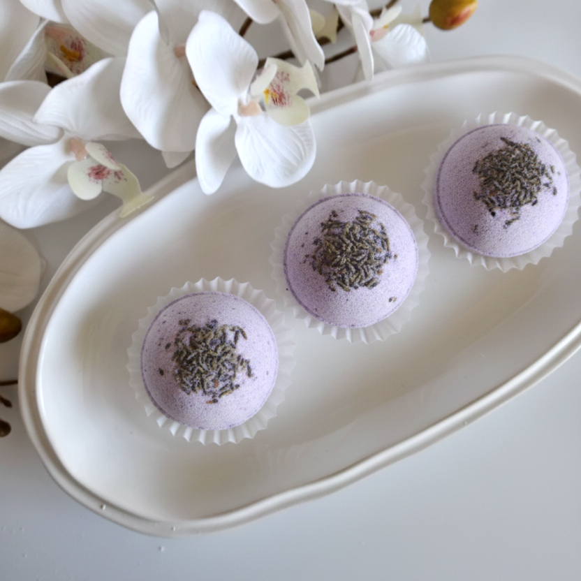 Scrub Studio Soaps - Healing Lavender Bath Bombs Trio Set