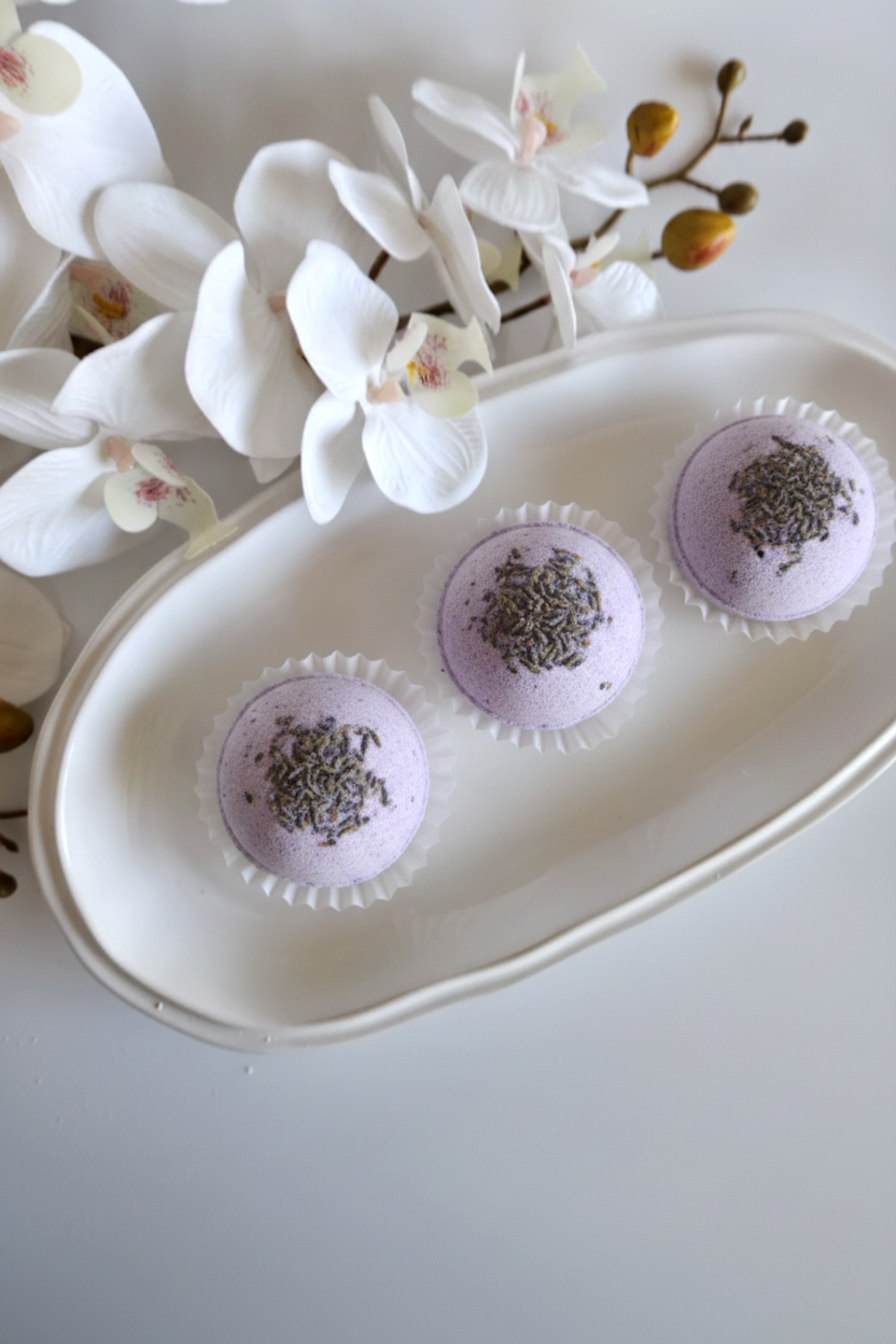 Scrub Studio Soaps - Healing Lavender Bath Bombs Trio Set